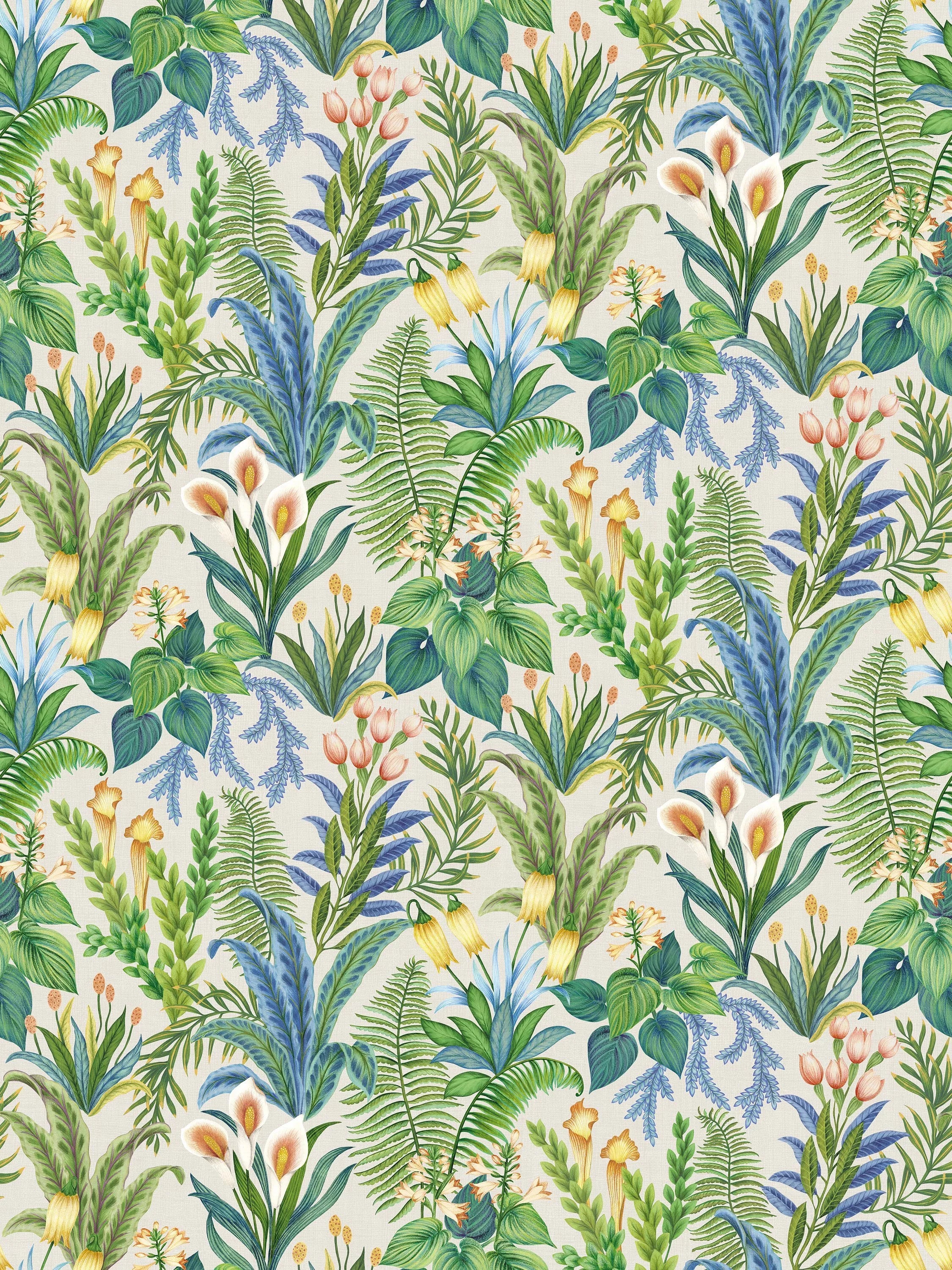 Osborne & Little Calla Lily wallpaper textured linen-look (British brand)