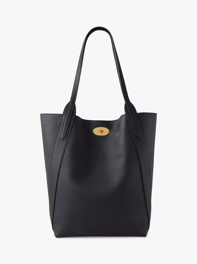 حقيبة يد Mulberry North South Bayswater من الجلد بنقشة حبيبات ثقيلة