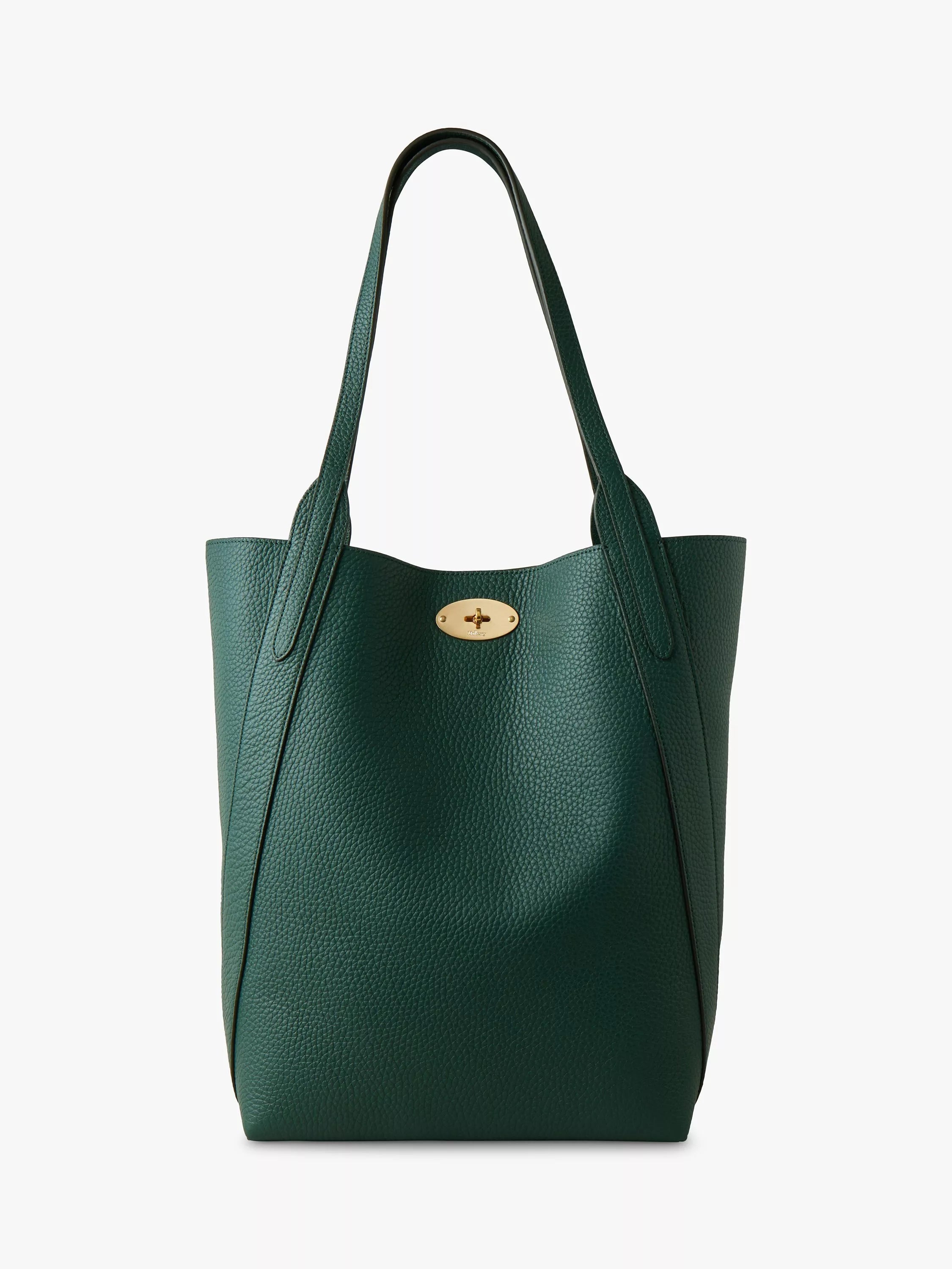 حقيبة يد Mulberry North South Bayswater من الجلد بنقشة حبيبات ثقيلة