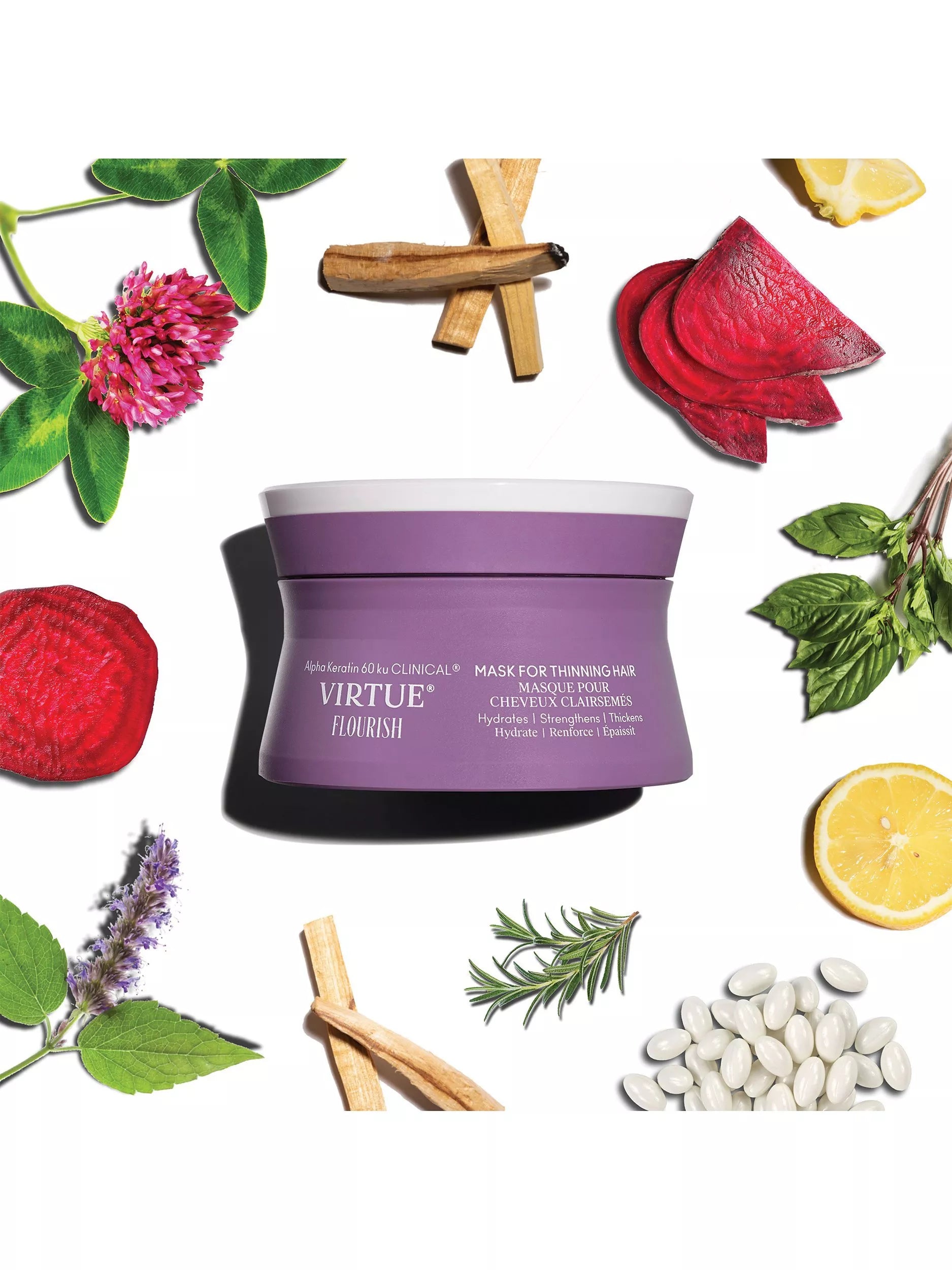 Virtue Flourish Mask for Thinning Hair 150ml (British brand)