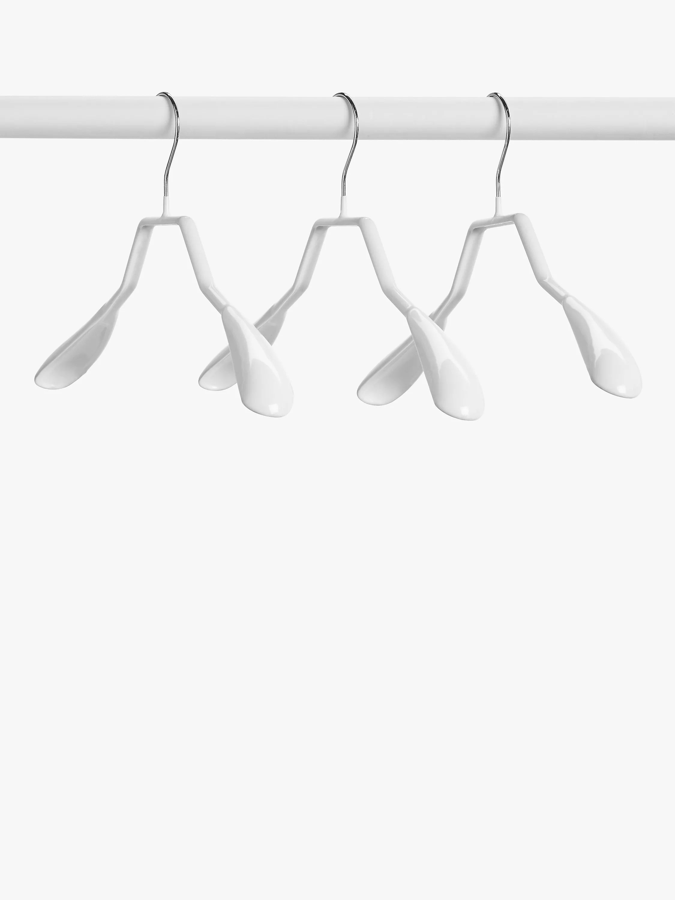 John Lewis no-slip hangers set of 3 white (British brand)