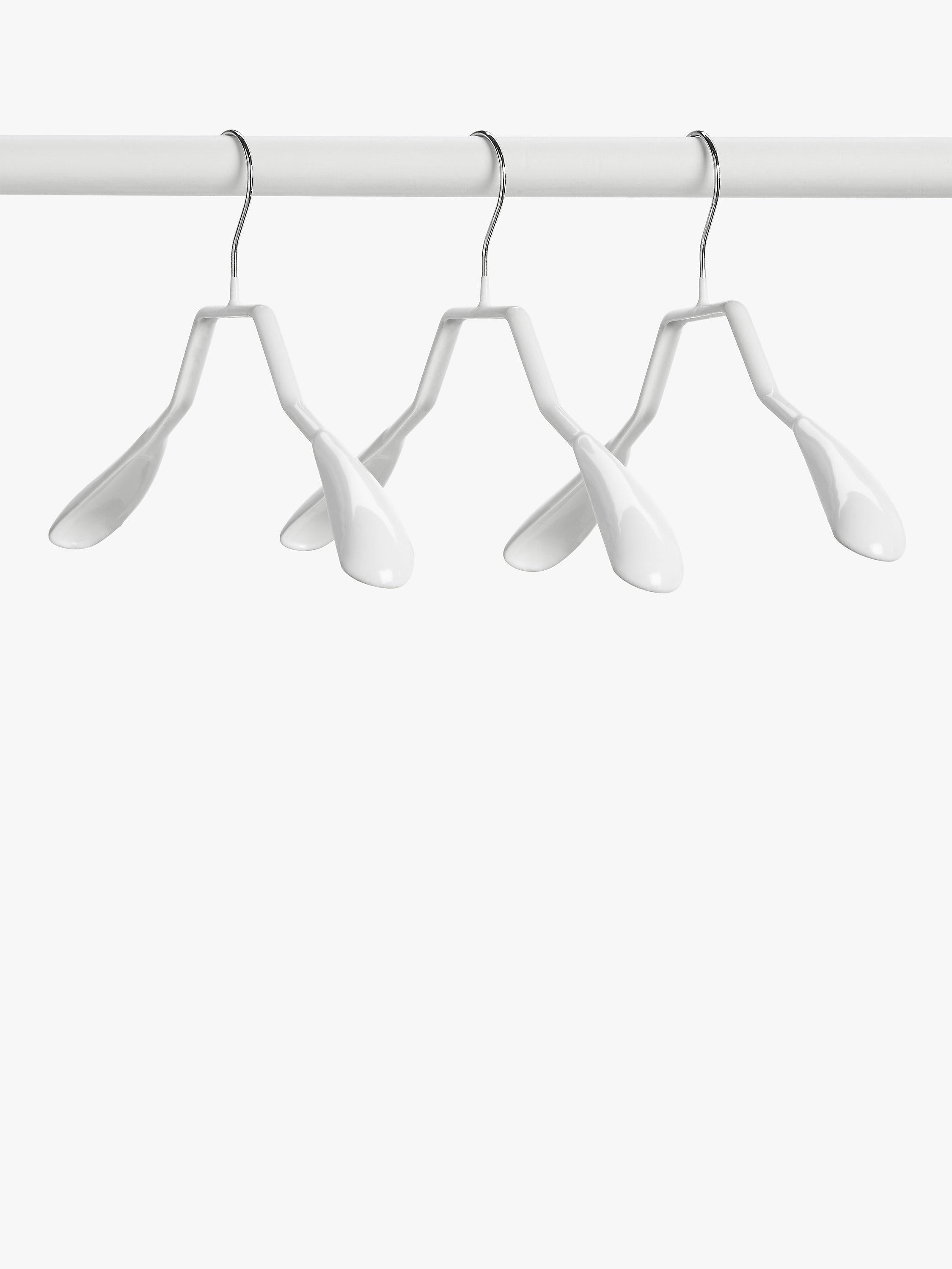 John Lewis no-slip hangers set of 3 white (British brand)