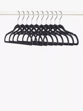 John Lewis slim plastic hangers set of 10 black (British brand)