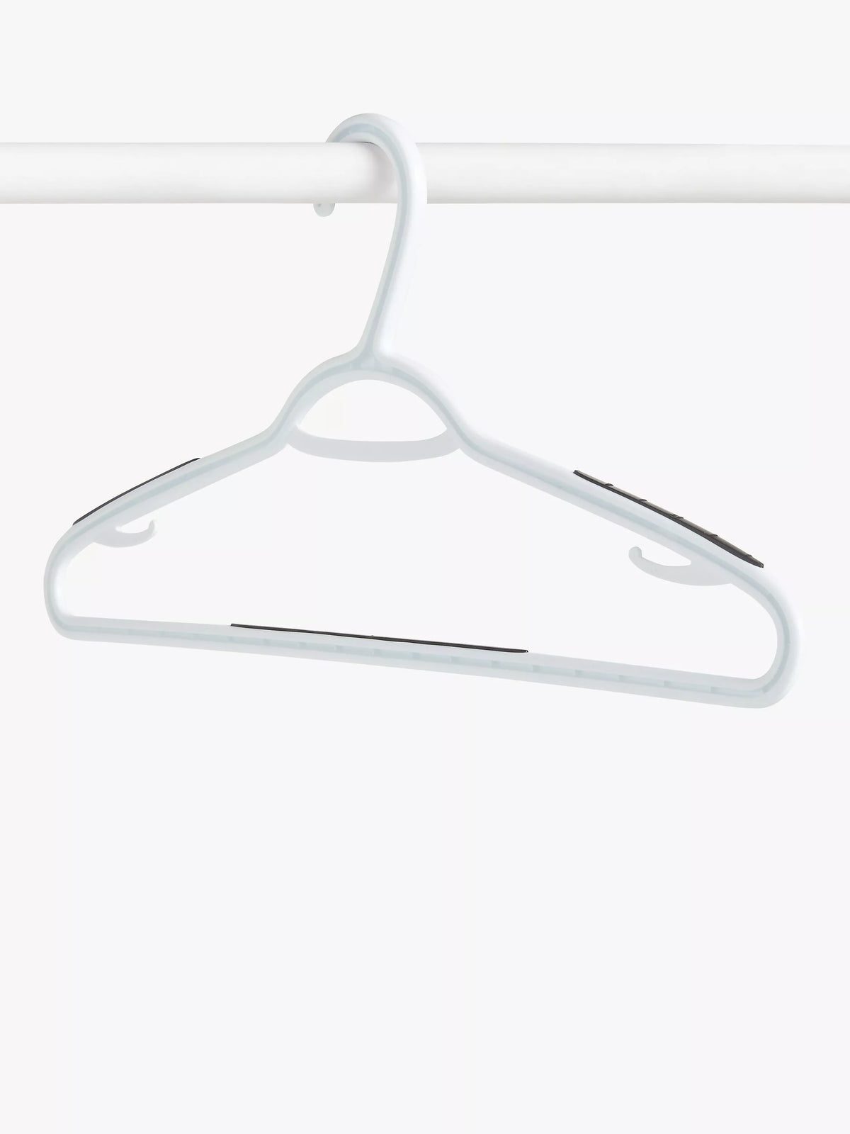 John Lewis white plastic hangers pack of 10 (British brand)