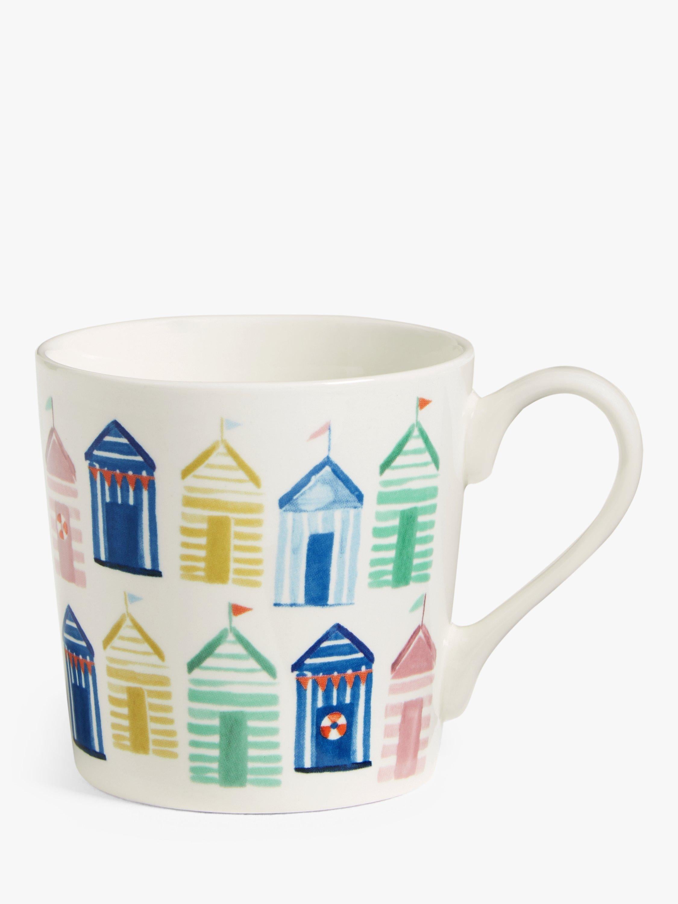 Coastal Beach Huts Stoneware Mug 330ml