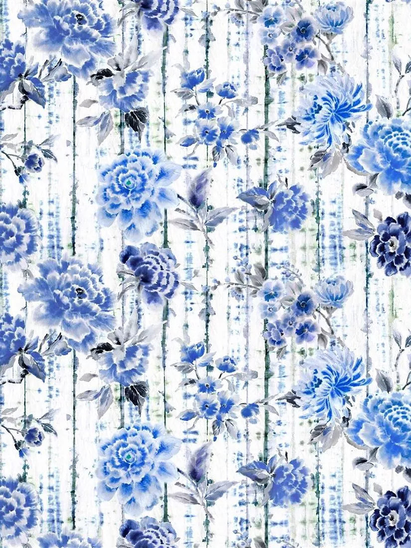 نسيج مفروشات زهور Designers Guild Kyoto بعرض 139 سم، مستورد من المملكة المتحدة