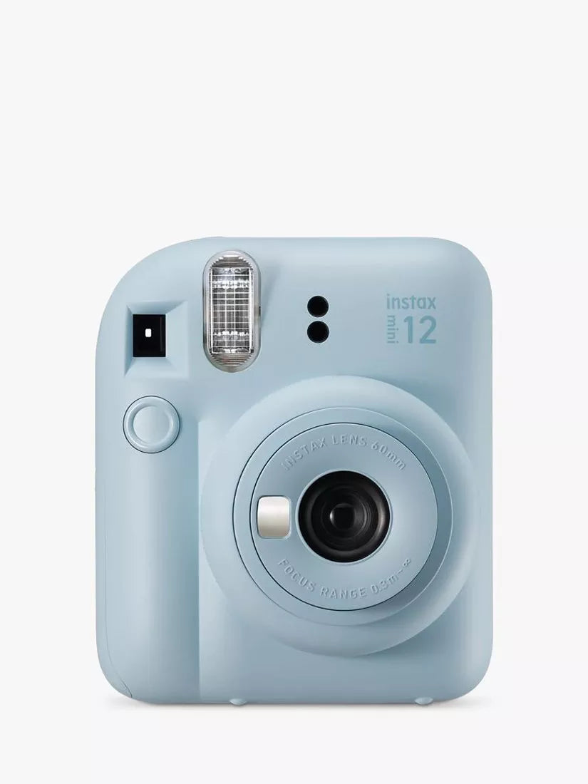 Fujifilm Instax Mini 12 Instant Camera with Built-In Flash & Hand Strap - Mint Green
