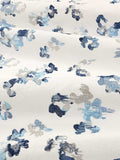 Villa Nova Aster furnishing fabric floral embroidered cotton, imported from the UK