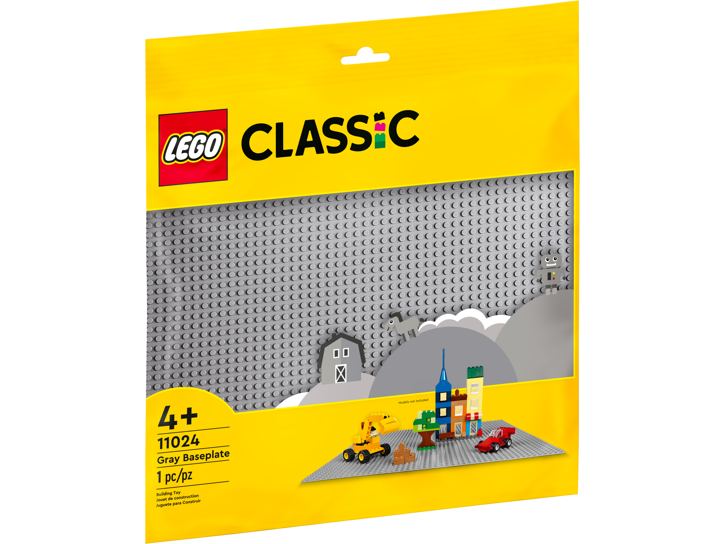 LEGO Classic gray building baseplate 38cm square, UK version