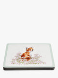 Wrendale Designs animal placemats set of 4 cork-backed, imported from the UK
