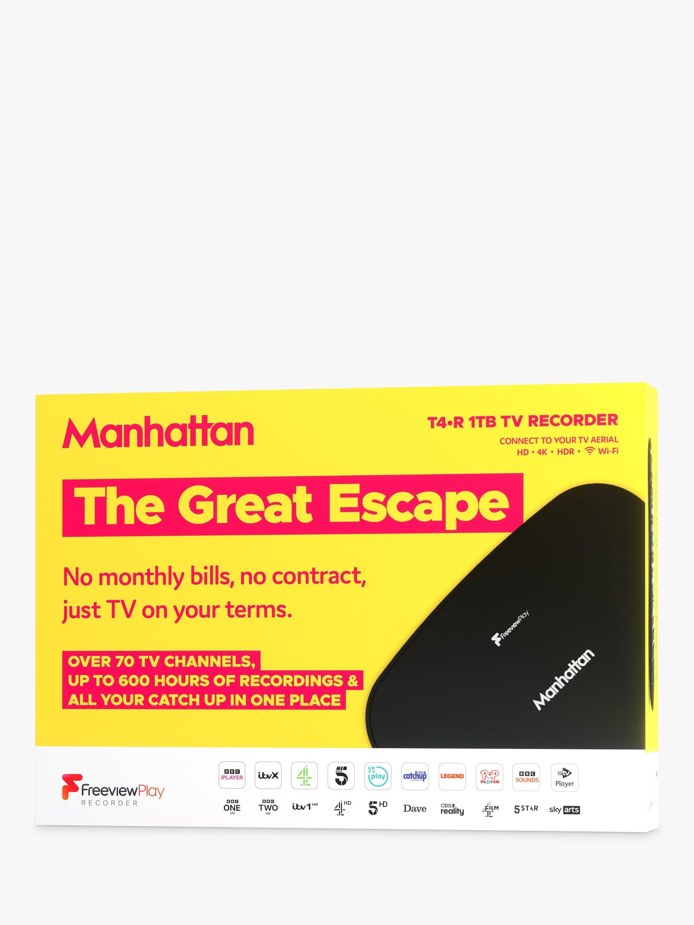 Manhattan T4-R Freeview Play recorder 1TB black, UK version
