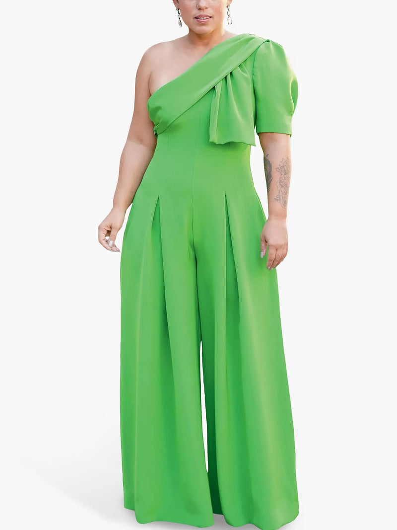 Simplicity S9142 sewing pattern one shoulder jumpsuit - British product