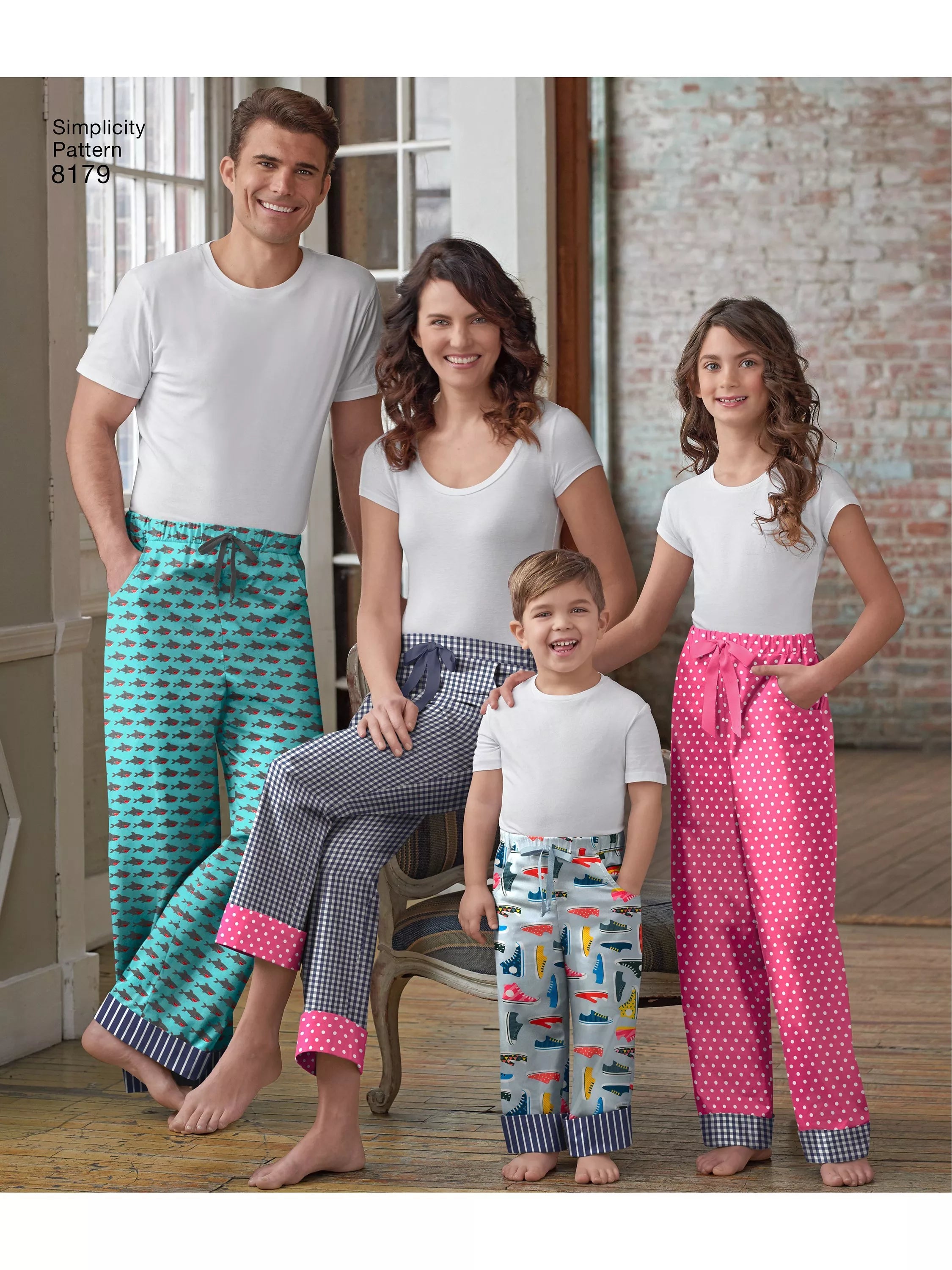 Simplicity family pants sewing pattern S8179A - British product