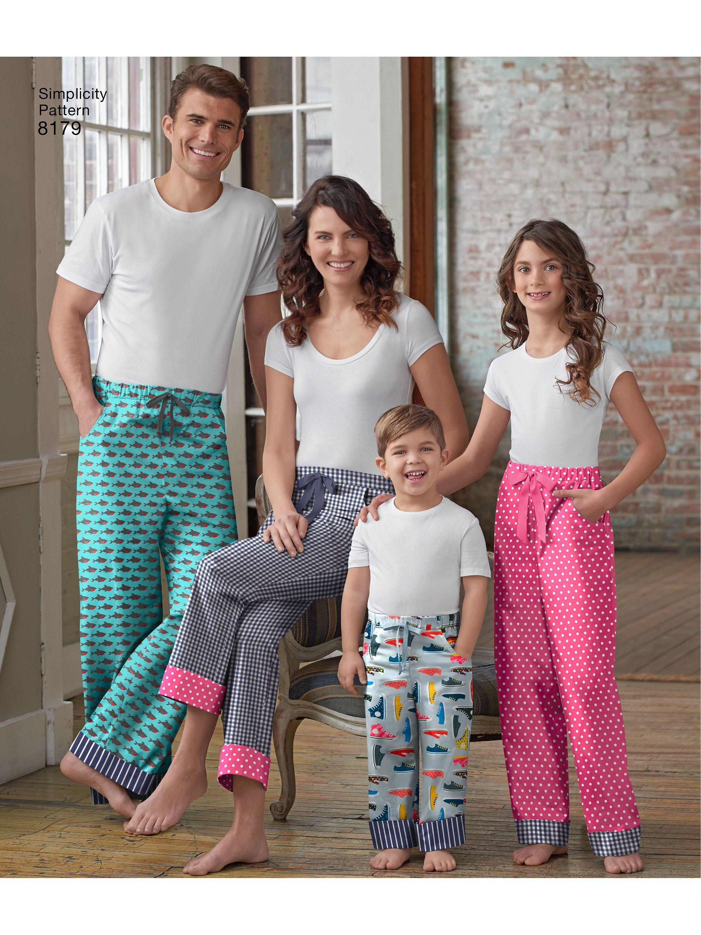 Simplicity family pants sewing pattern S8179A - British product