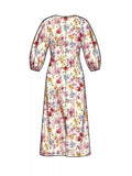 Simplicity sewing pattern for dolman sleeve dresses S9640, imported from the UK