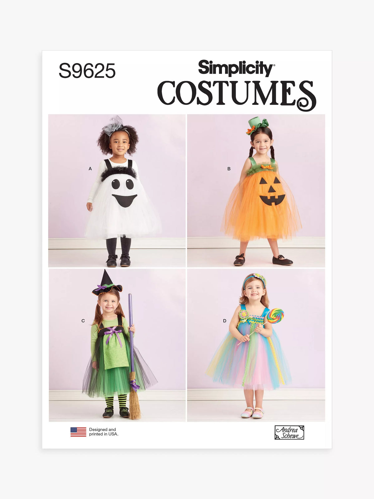 Simplicity toddler Halloween costume sewing pattern S9625 (British brand)