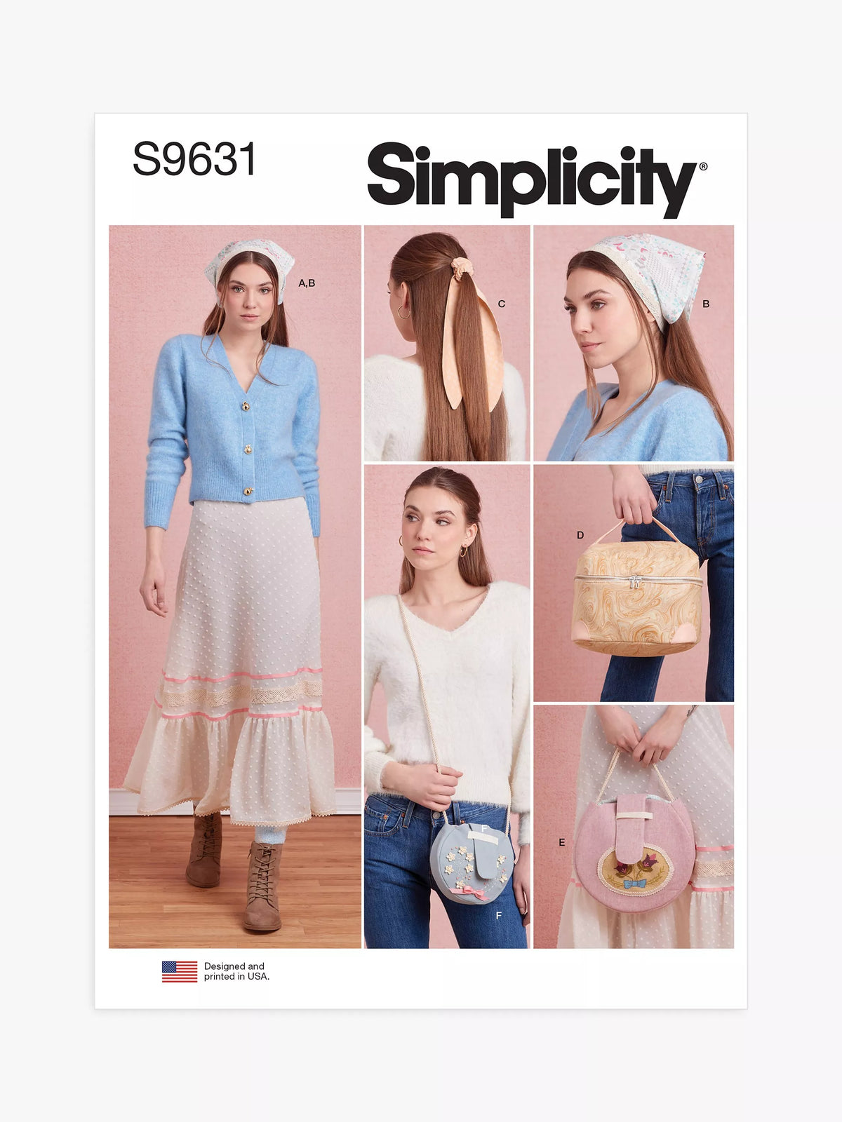 Simplicity sewing pattern pettiskirt and accessories - British product