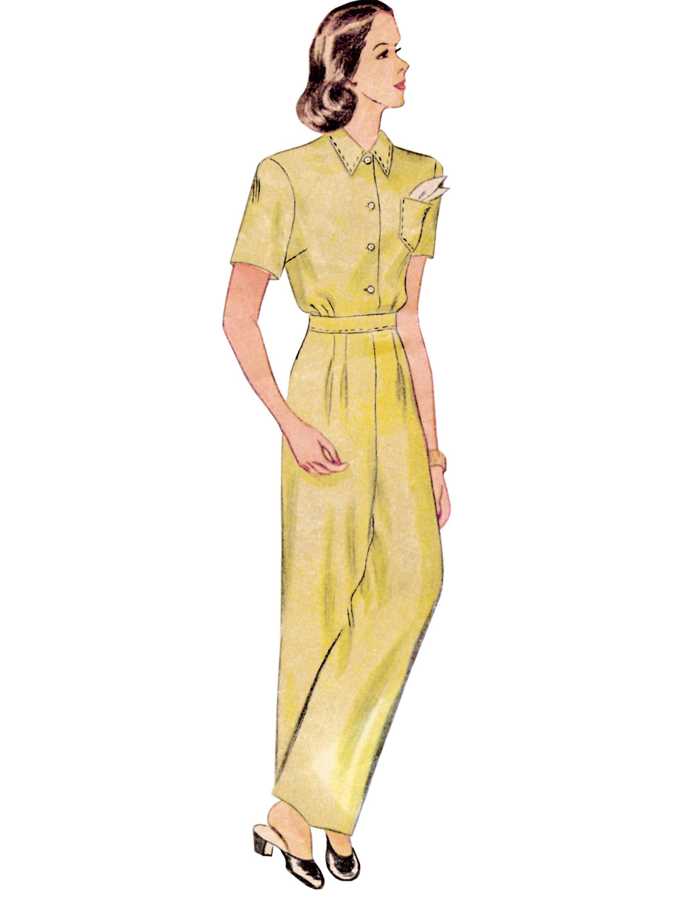 Simplicity sewing pattern vintage loungewear tops and trousers S9635 (British brand)