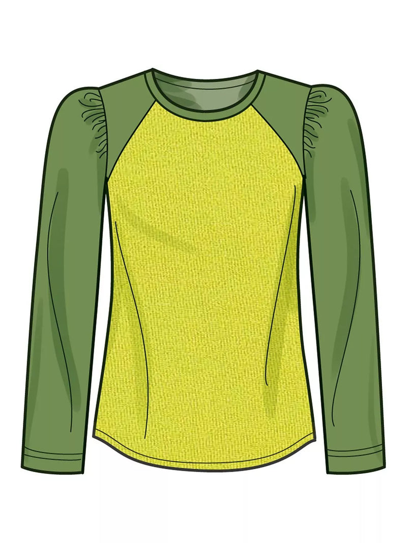 Simplicity S9645 misses knit tops sewing pattern, UK version