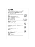 Simplicity fabric baskets sewing pattern S9623, imported from the UK