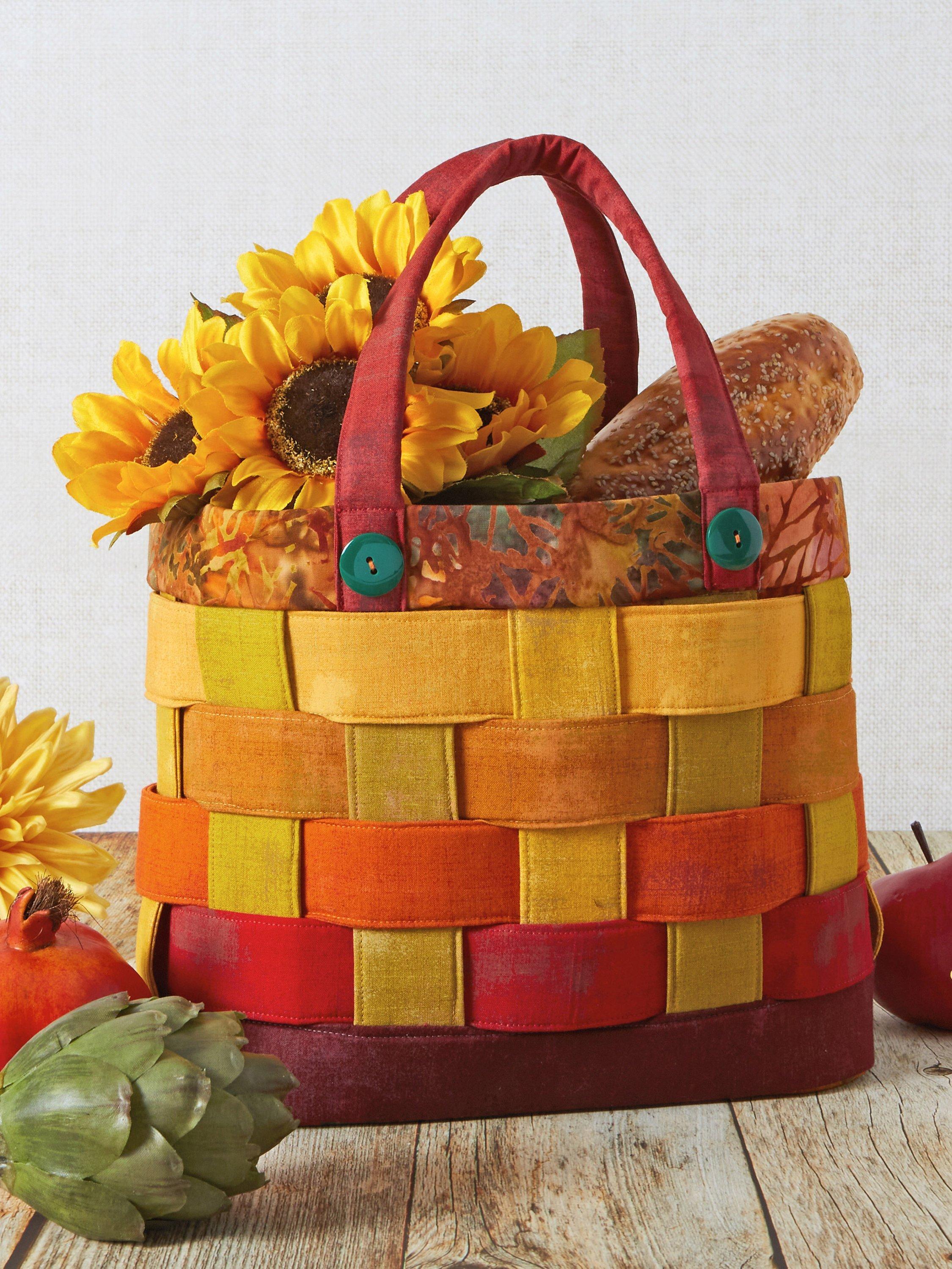 Simplicity fabric baskets sewing pattern S9623, imported from the UK