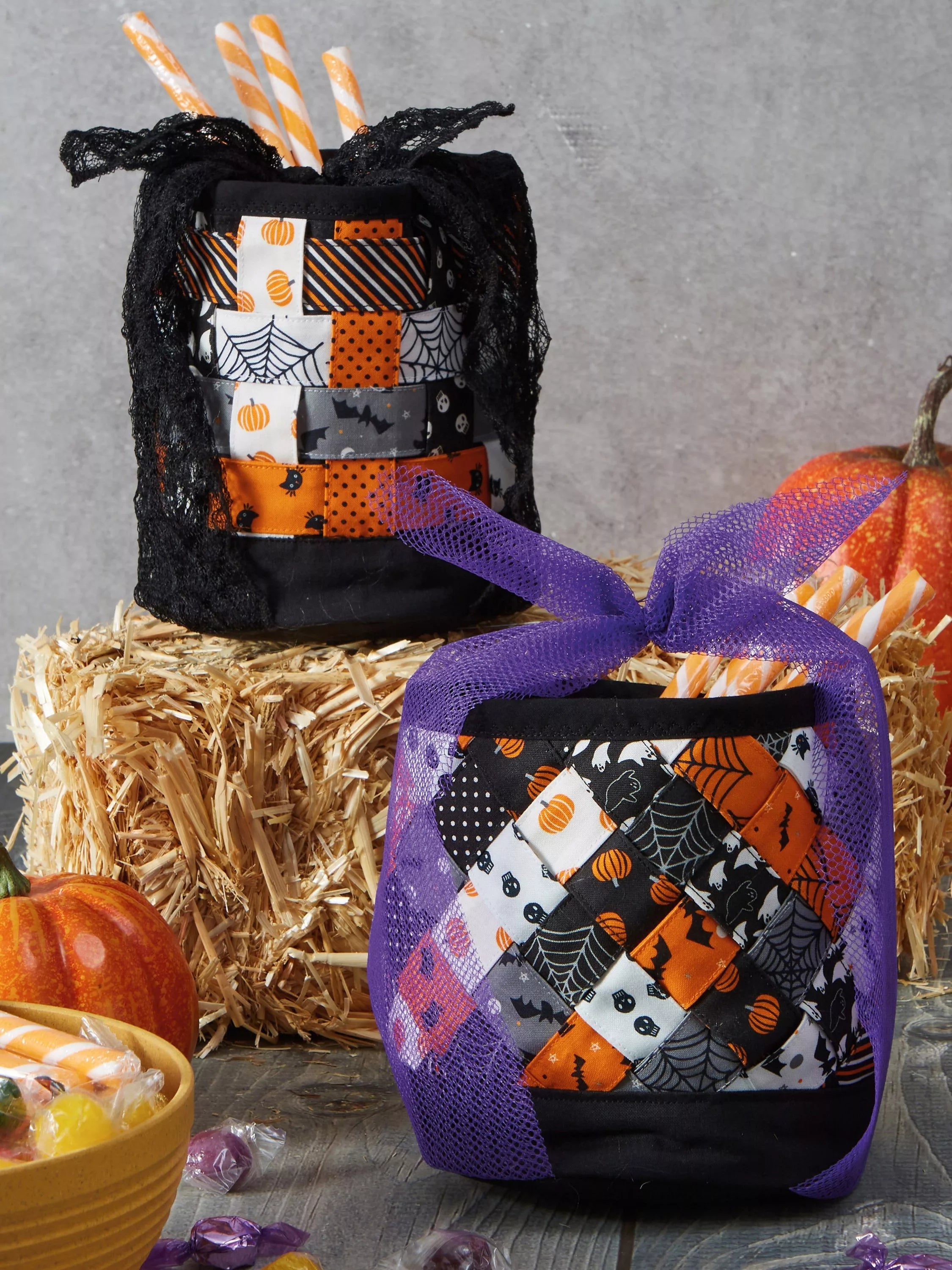 Simplicity fabric baskets sewing pattern S9623, imported from the UK