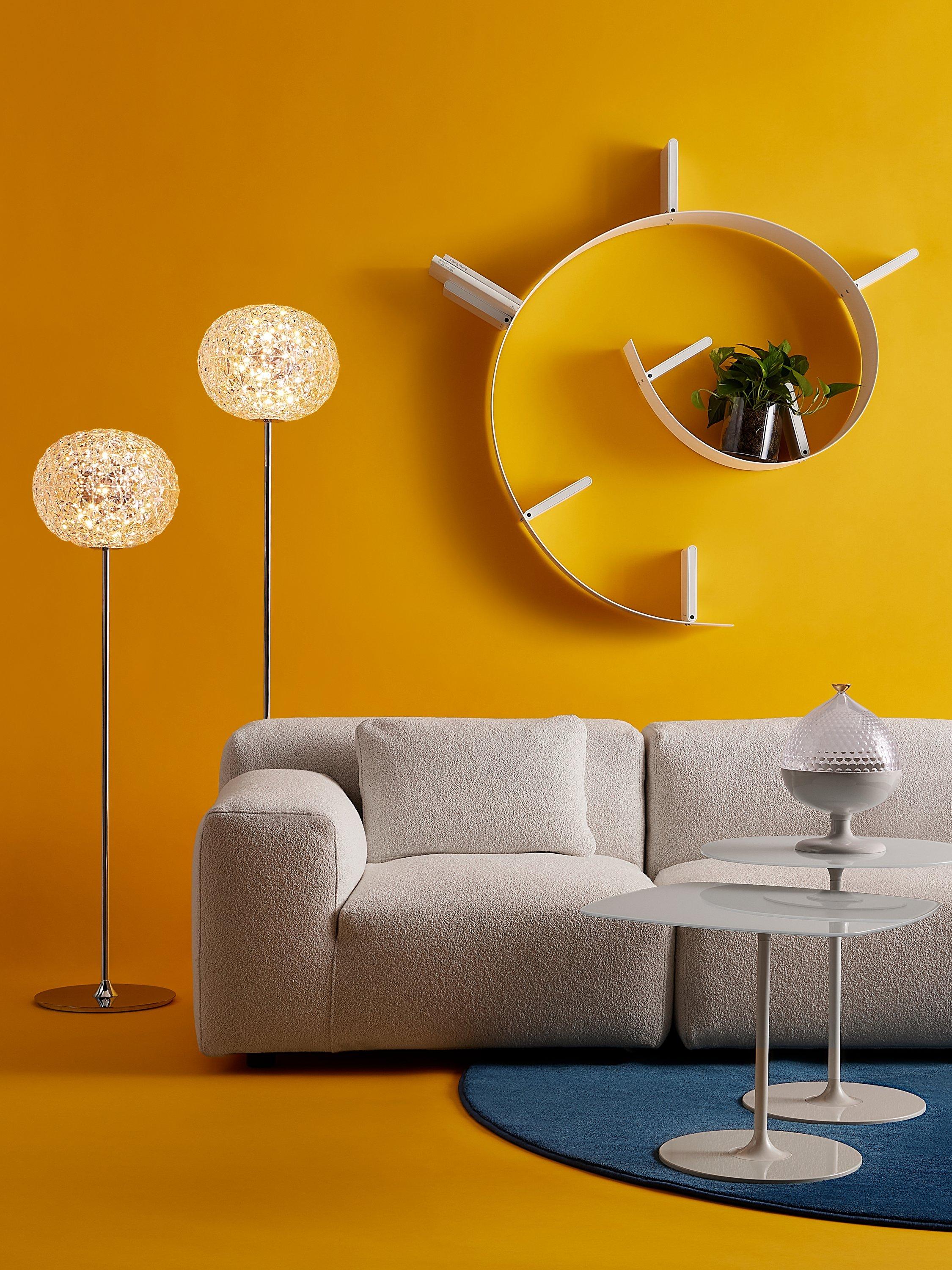 Kartell Planet floor lamp Crystal medium, UK version
