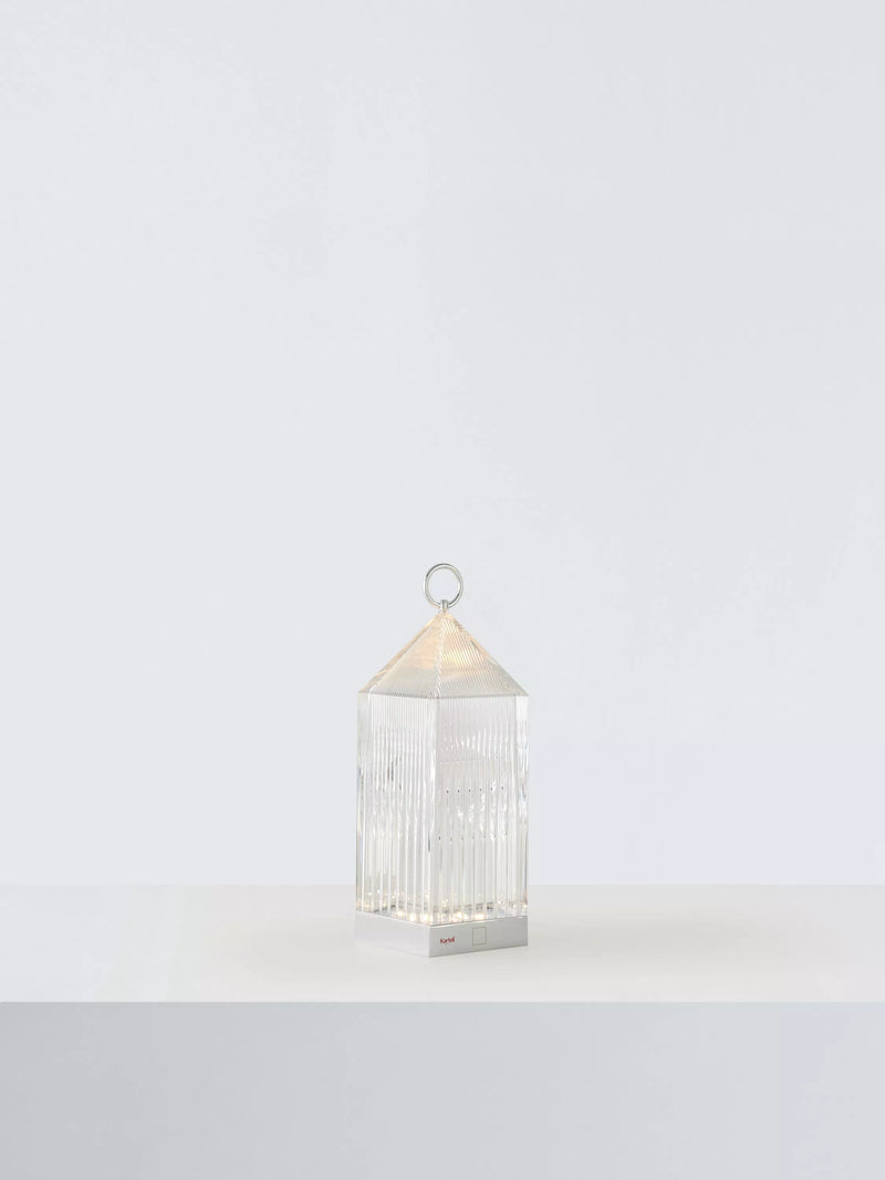 Kartell rechargeable lantern table lamp 31cm portable, imported from the UK