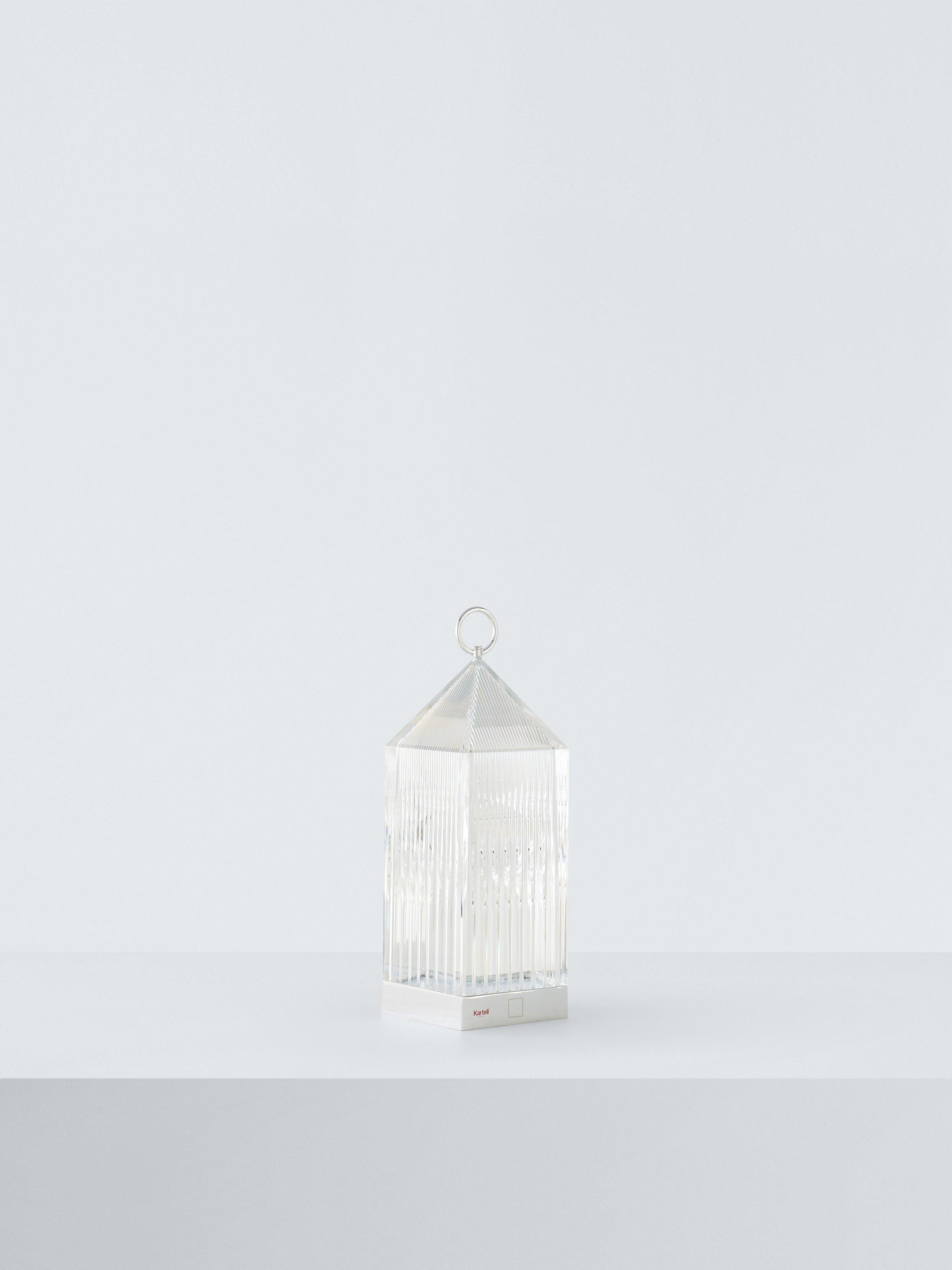 Kartell rechargeable lantern table lamp 31cm portable, imported from the UK