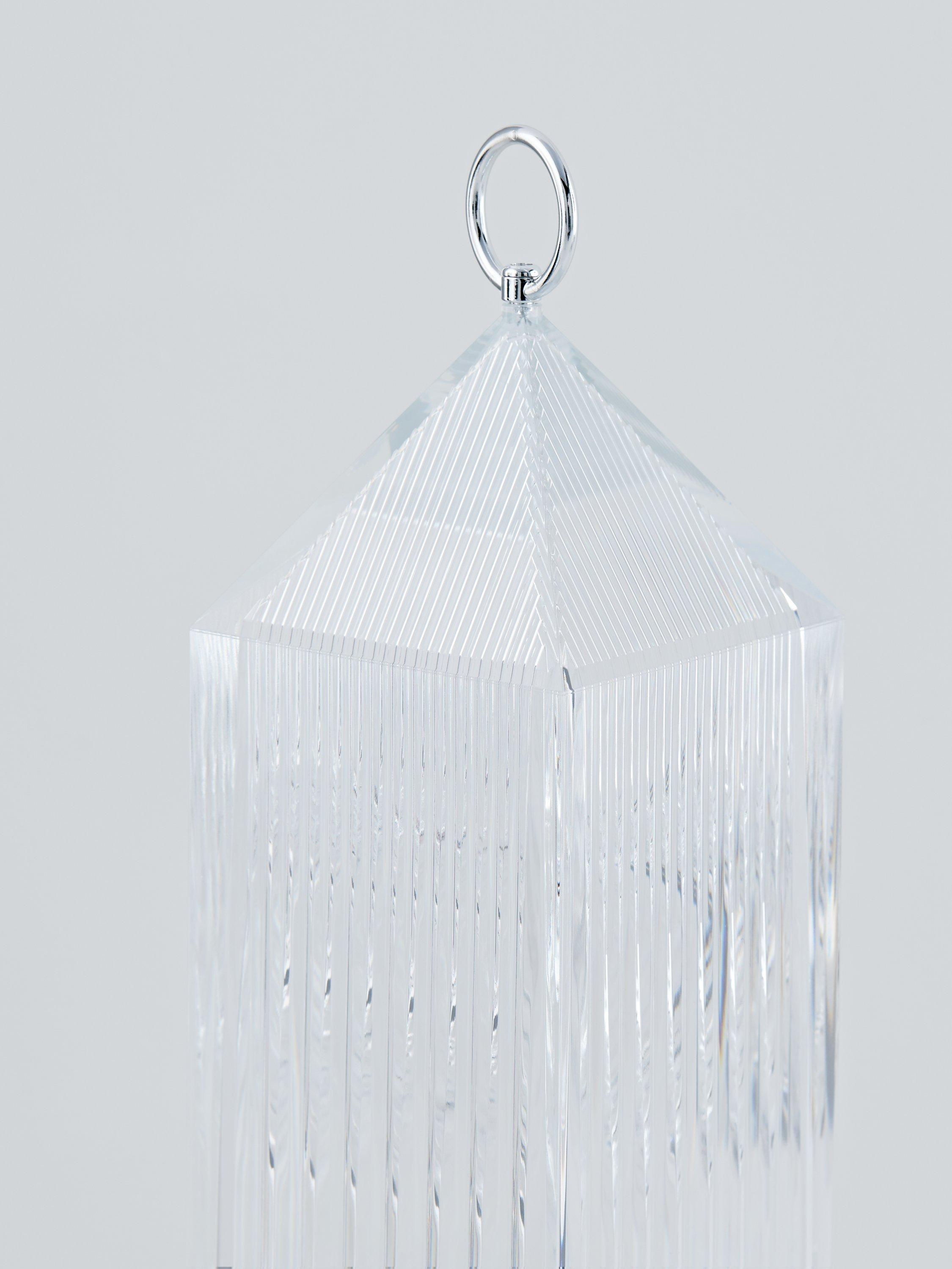 Kartell rechargeable lantern table lamp 31cm portable, imported from the UK
