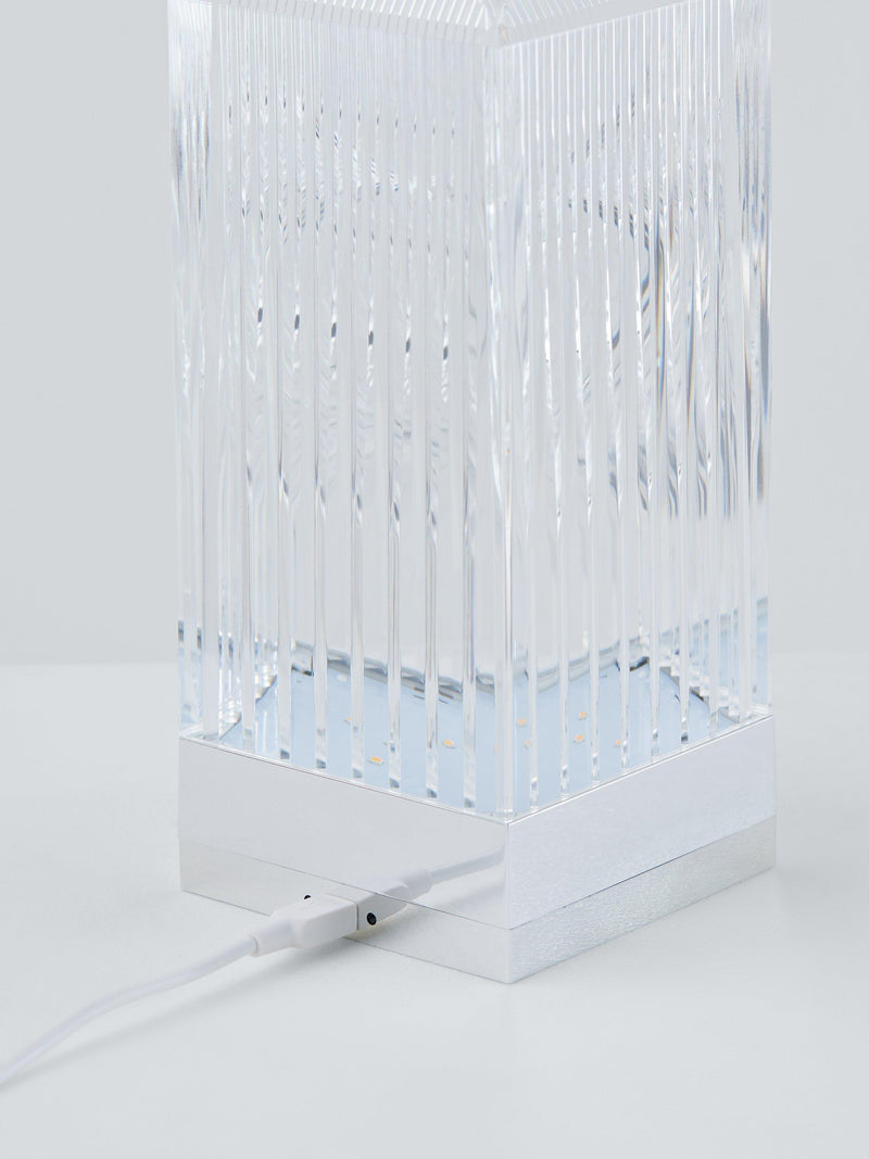 Kartell rechargeable lantern table lamp 31cm portable, imported from the UK