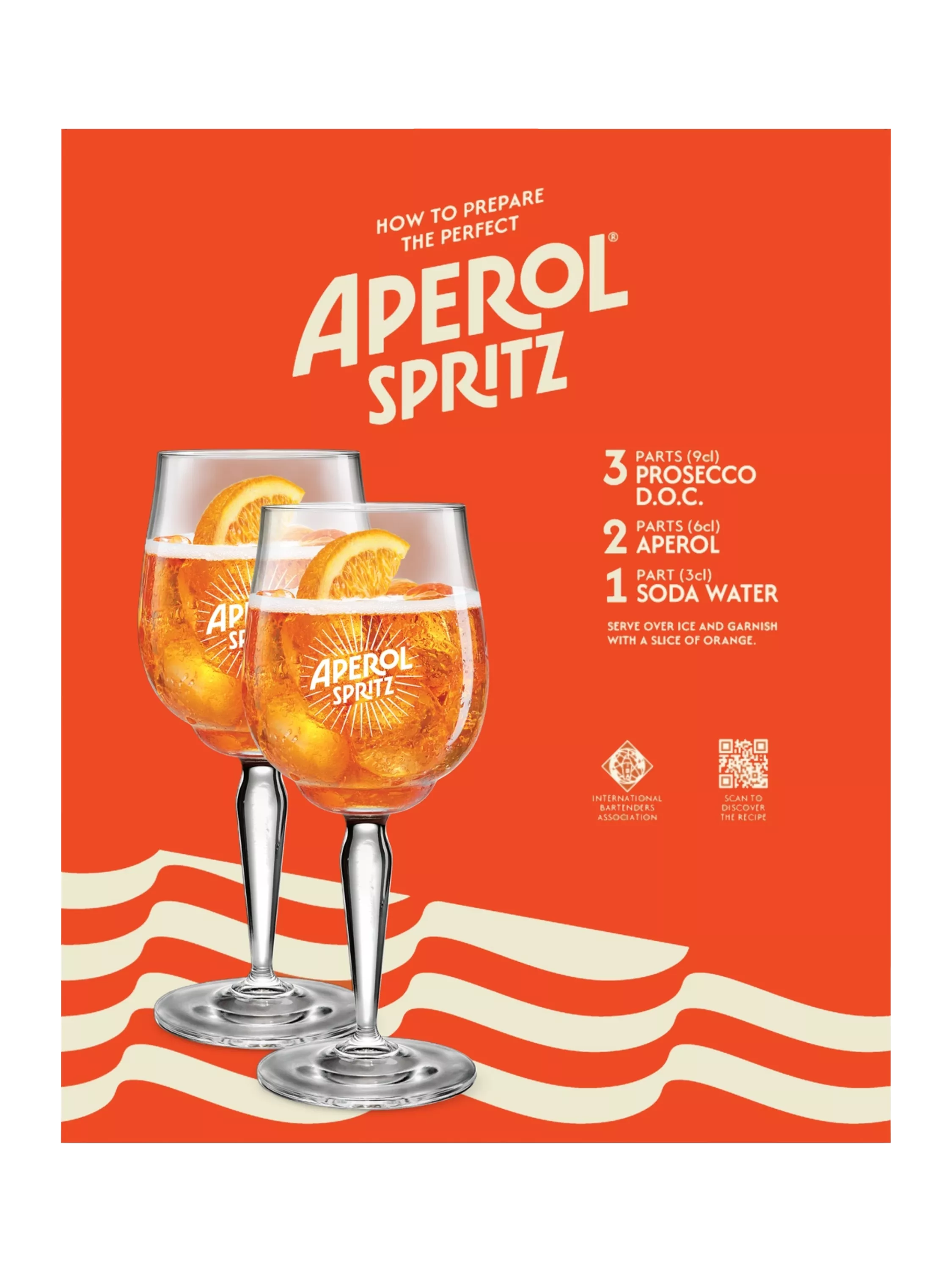 Aperol gift set with two glasses and 70cl bottle - British product