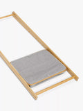 John Lewis bamboo collapsible clothes rail grey, imported from the UK