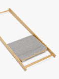 John Lewis bamboo collapsible clothes rail grey, imported from the UK