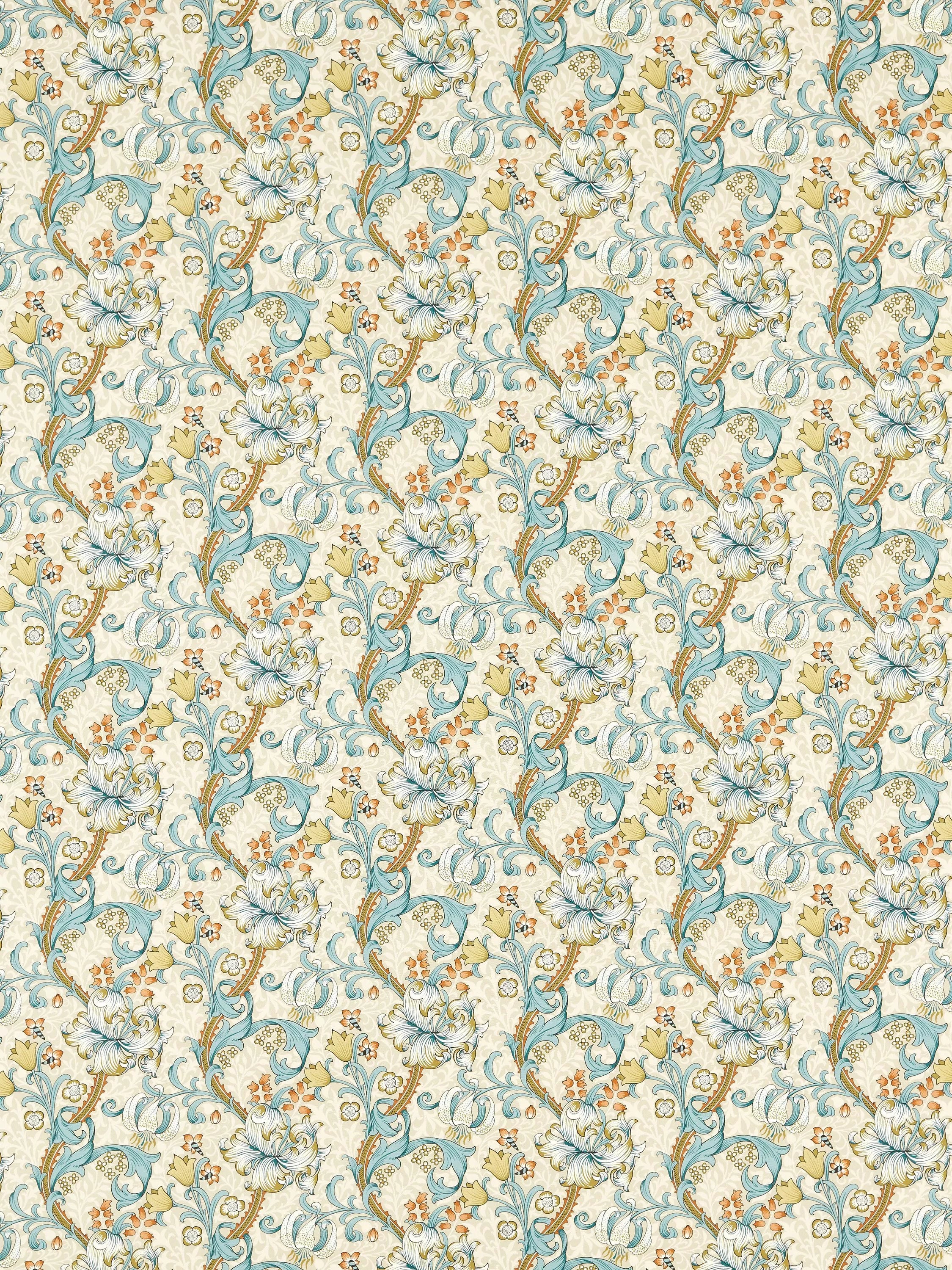 Clarke &amp; Clarke Golden Lily møbelstoff