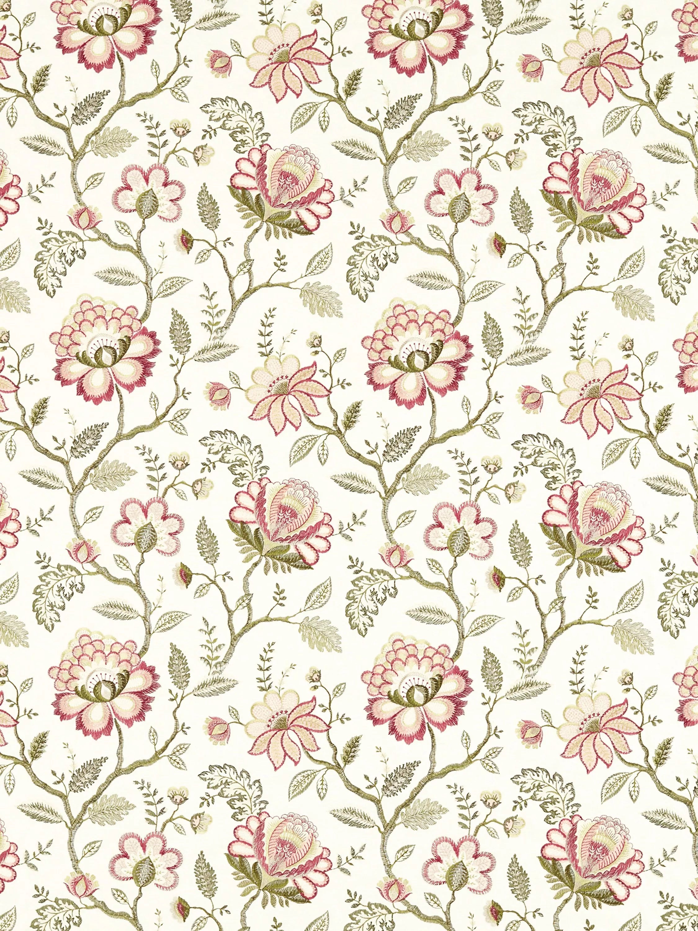 Clarke & Clarke Adeline Jacobean-stil møbelstoff 130 cm bredde