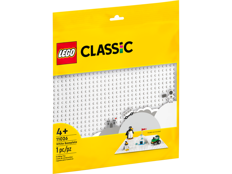 LEGO Classic White Baseplate 25cm Square (British brand)