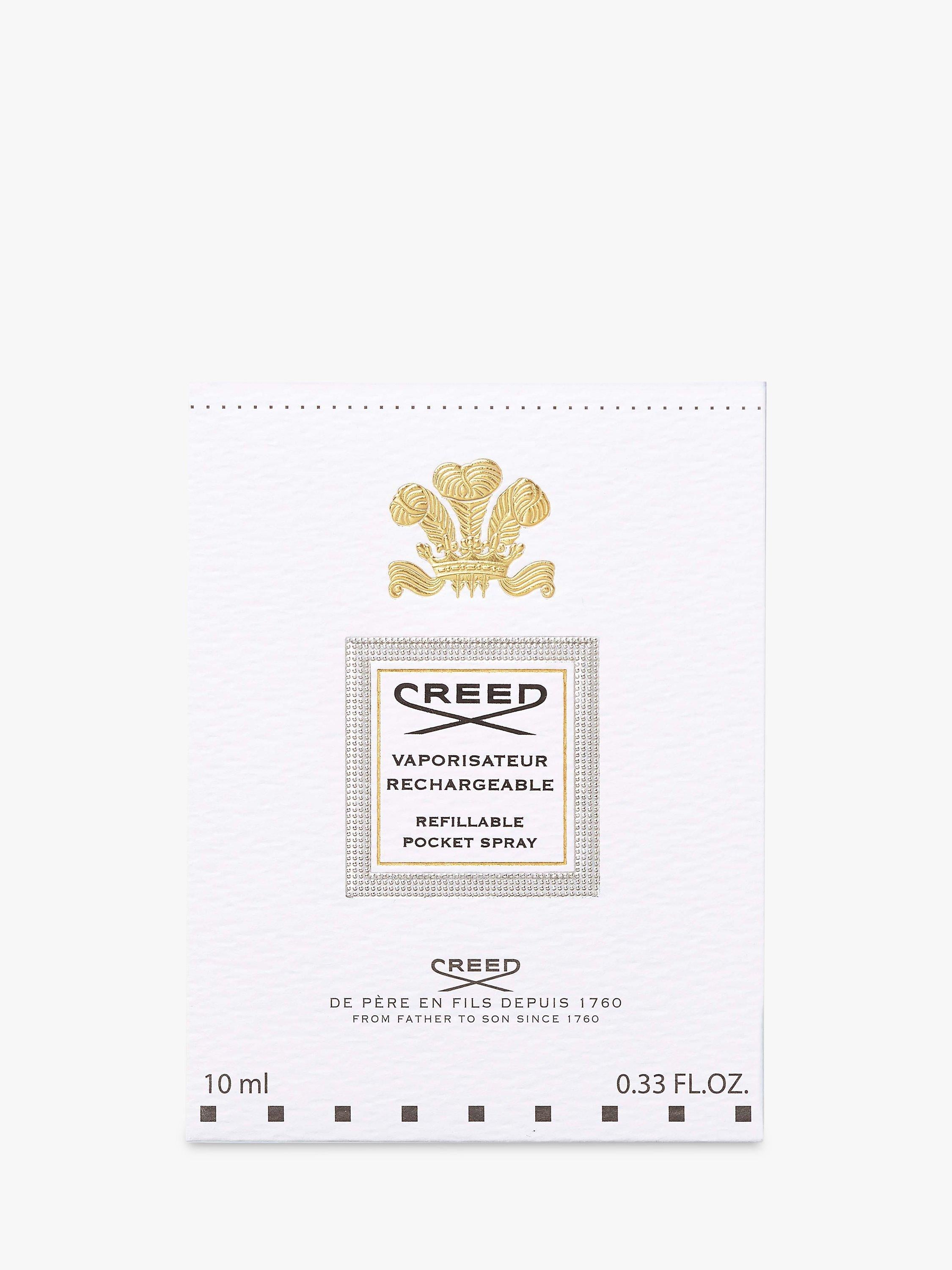 CREED travel atomiser silver and black 10ml, UK version