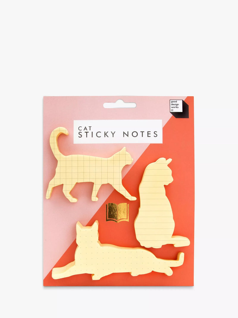 SUCK cat-shaped sticky notes (British brand)