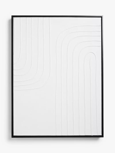 John Lewis John Lewis Abstract Textured Framed Canvas Wall Art 80 x 60cm- Buy online at McGrocer