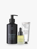 Olverum Renew Kit bodycare gift set with Body Polish, Moisturiser, Facial Oil (British brand)