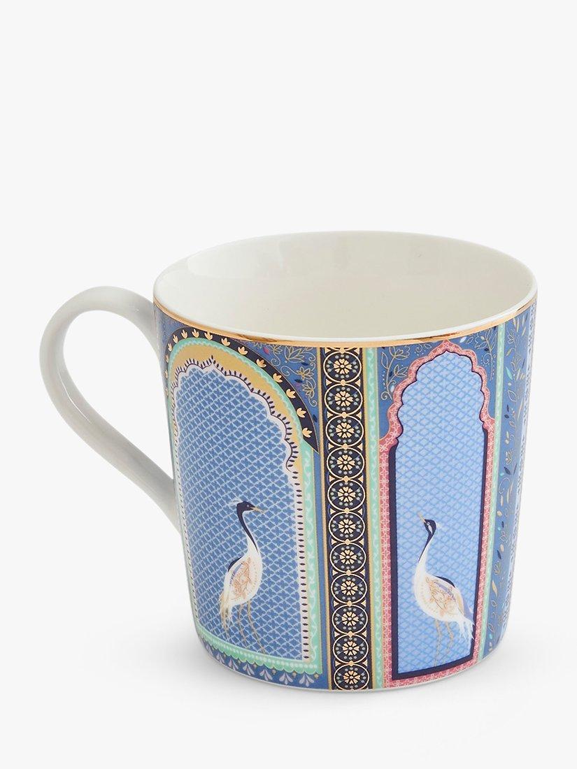 Sara Miller India Lattice Windows Fine China Mug 344ml (British brand)