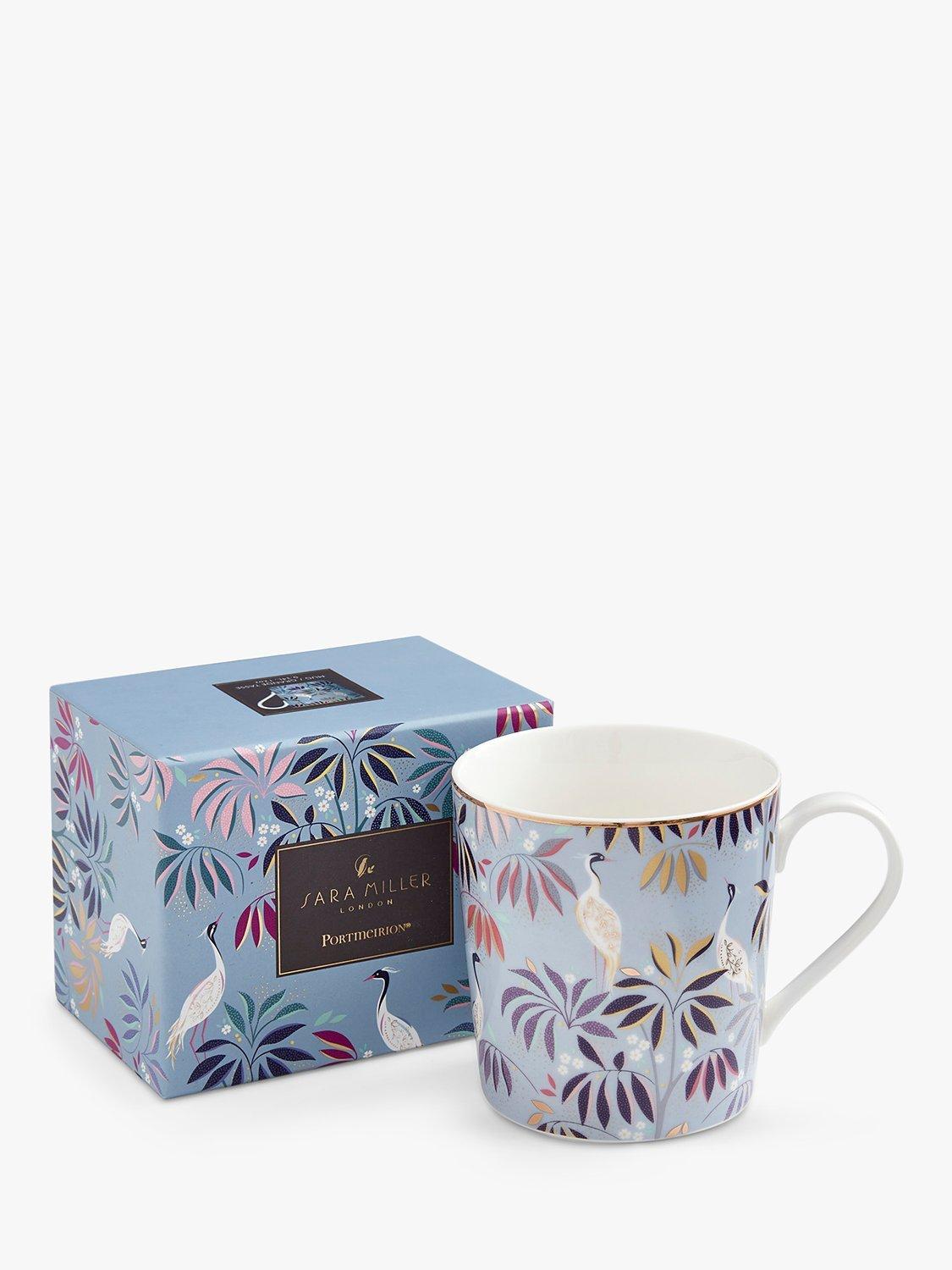 Sara Miller fine china mug 344ml sky blue (British brand)