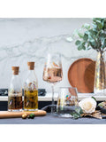 Sara Miller Birds wine glasses Clear/Multi set of two 440ml (British brand)