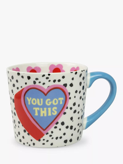 John Lewis Eleanor Bowmer 'You Got This' New Bone China Mug Multi 300ml- Buy online at McGrocer