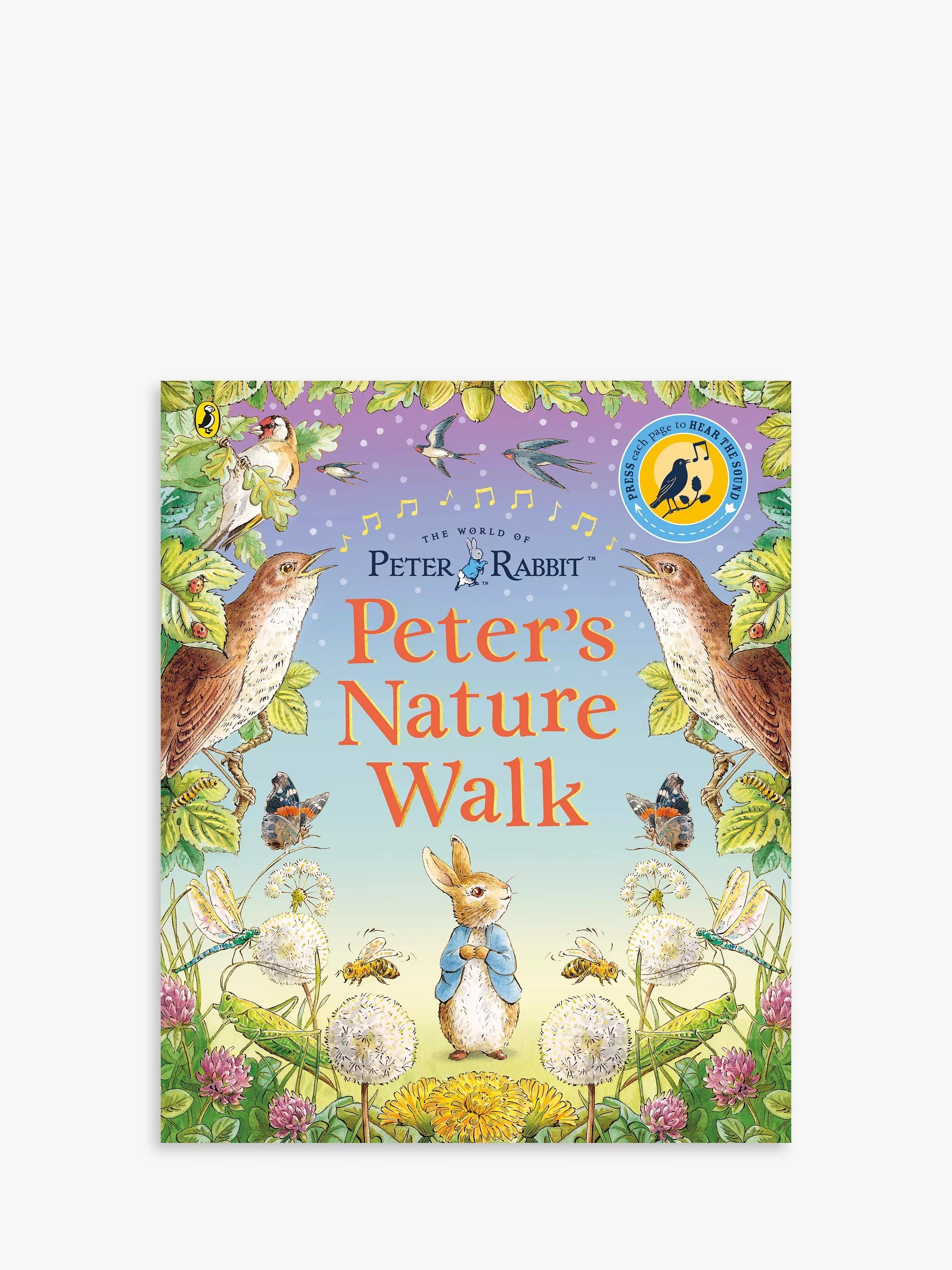 Peter Rabbit nature walk sound book for kids (British brand)