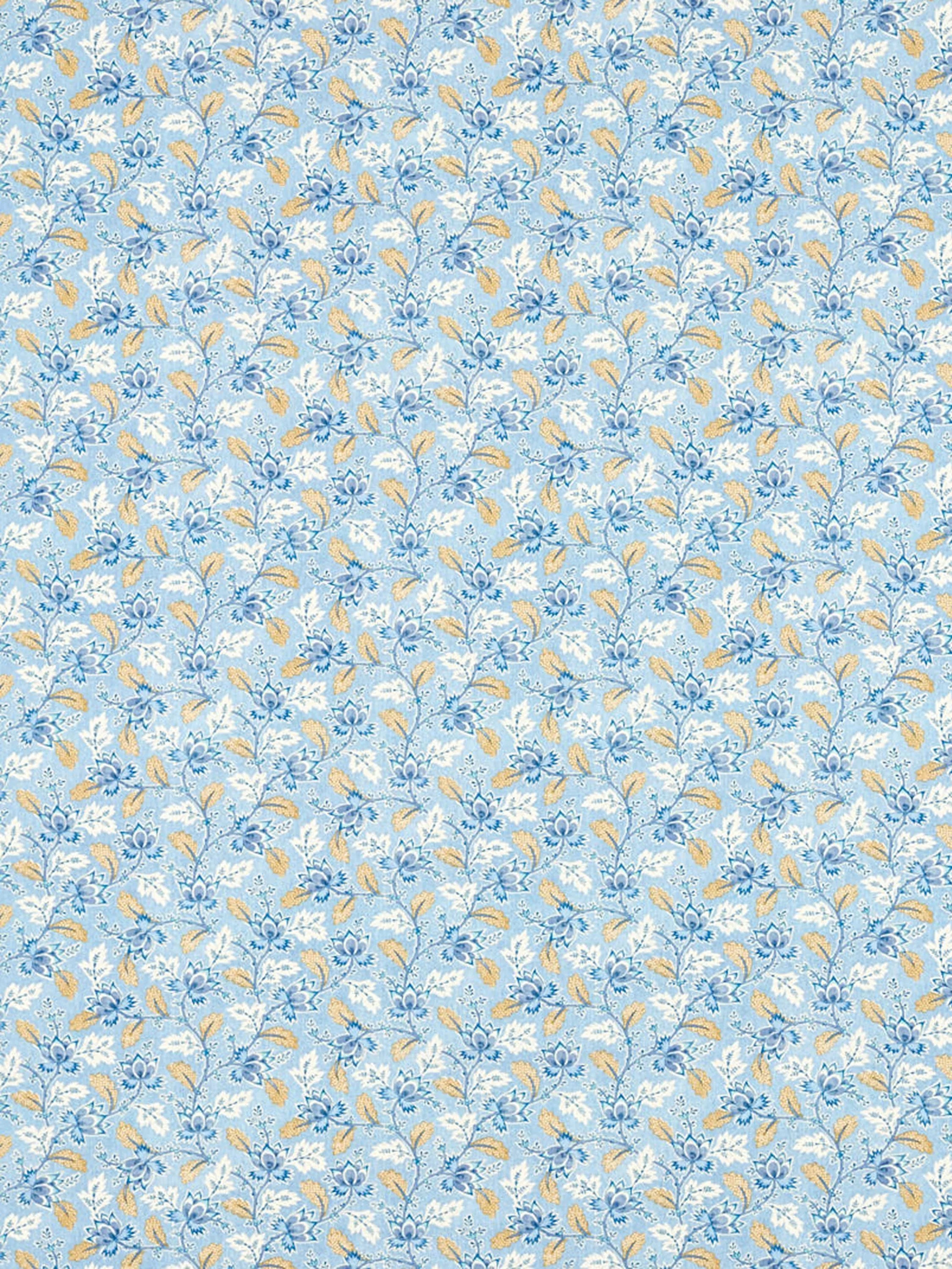 Tissu d'ameublement Sanderson Dallimore avec motif de traînées florales (marque britannique)