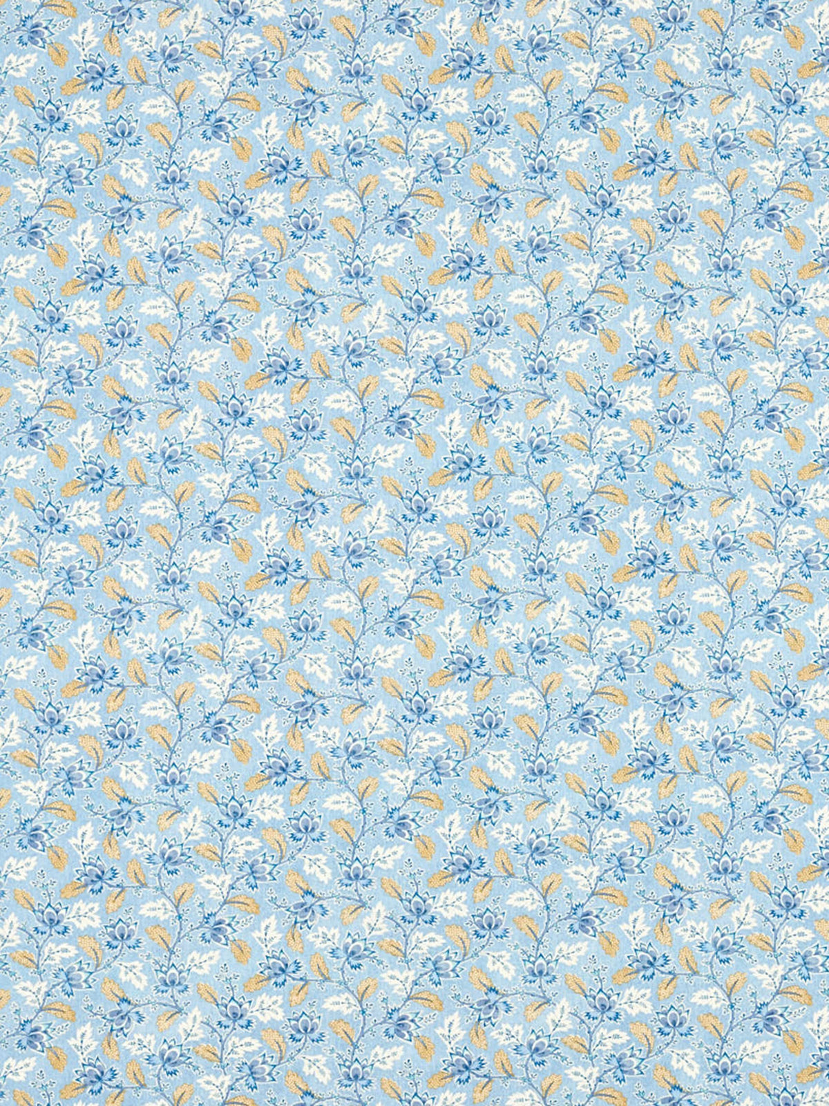 Tissu d'ameublement Sanderson Dallimore avec motif de traînées florales (marque britannique)