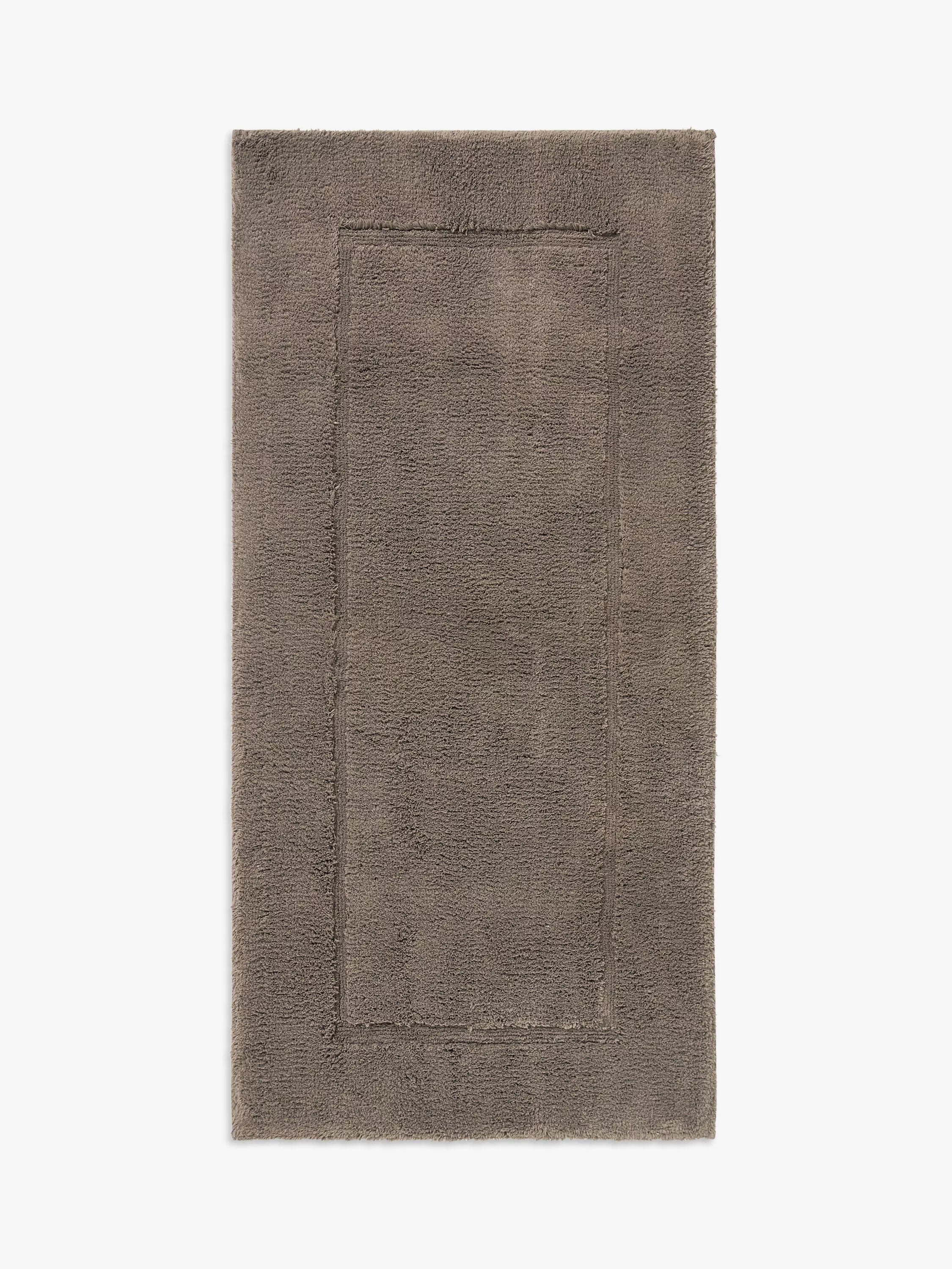 John Lewis Micro-Fresh Deep Pile Bath Mat, Umber, Medium (L50 x W80cm)