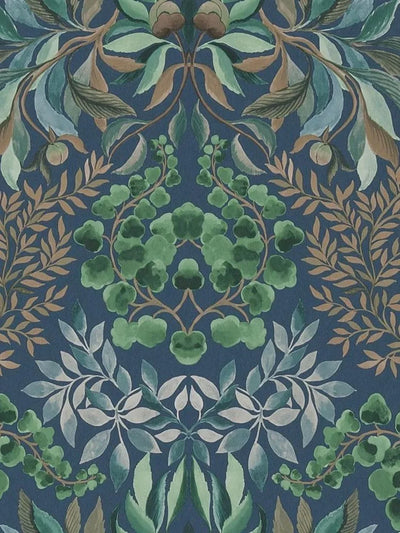 John Lewis Designers Guild Karakusa Contemporary Damask Wallpaper- Buy online at McGrocer